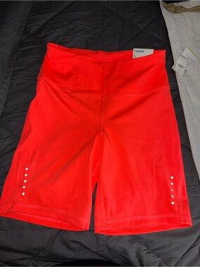 Old Navy Bright Red Women's High-Rise Bike Shorts